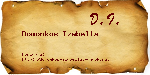 Domonkos Izabella névjegykártya